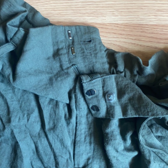 A New Day Green Linen Shorts 2X - Picture 3 of 4